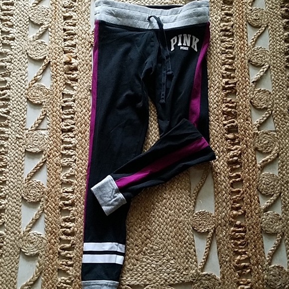 PINK, Purple, black,and gray yoga pants, Sz S/P - Picture 5 of 6